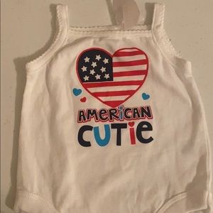 American cutie #fourth of july bodysuit